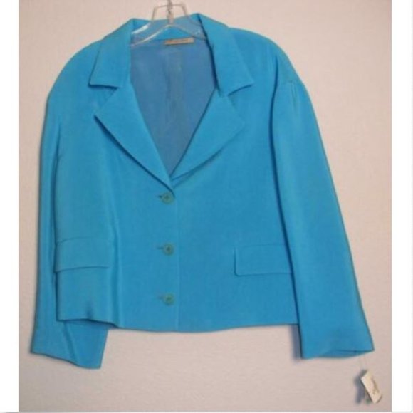 Bottega Veneta Jackets & Blazers - Bottega Veneta Women's Blue Blazer Jacket 44